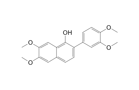 2-(3,4-dimethoxyphenyl)-6,7-dimethoxy-1-naphthalenol