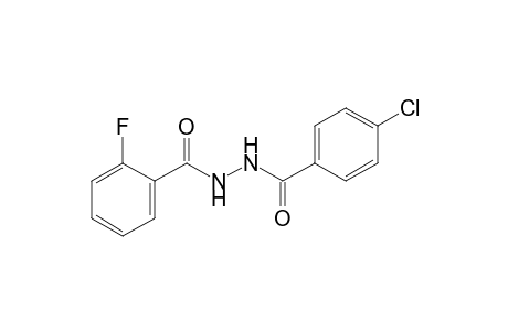 1-(p-chlorobenzoyl)-2-(o-fluorobenzoyl)hydrazine