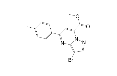 pyrazolo[1,5-a]pyrimidine-7-carboxylic acid, 3-bromo-5-(4-methylphenyl)-, methyl ester