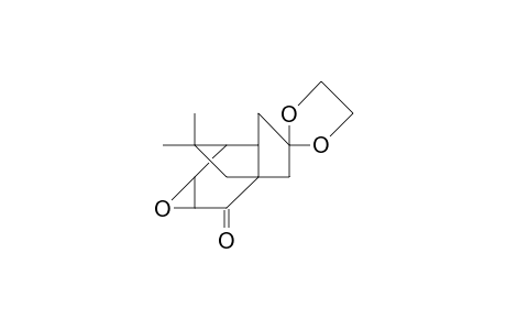 (1R,5S,6S,7S,8S)-7,8-Epoxy-3,3-ethylenedioxy-11,11-dimethyl-tricyclo(4.3.2.0/1,5/)undecan-9-one