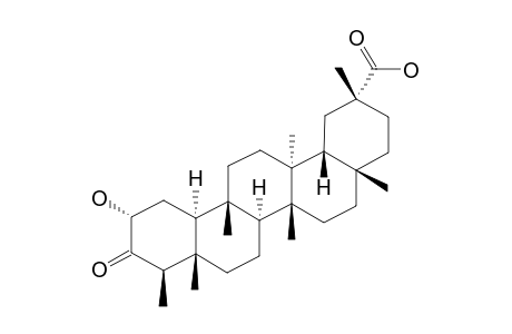 WILFORIC-ACID-C;2-ALPHA-HYDROXY-3-OXO-D:A-FRIEDOOLEAN-29-OIC-ACID