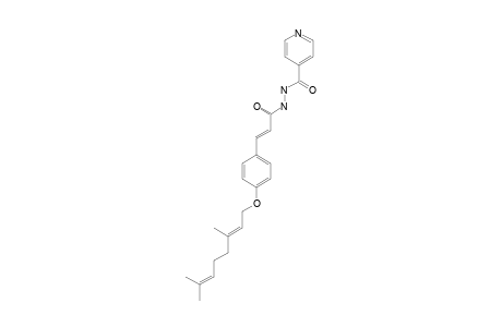 (E)-N'-[3-{4-[(E)-3,7-DIMETHYLOCTA-2,6-DIENYLOXY]-PHENYL}-PROPENOYL]-ISONICOTINOHYDRAZIDE