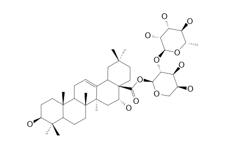 28-O-[RHAMNOPYRANOSYL-(1->2)-ARABINOPYRANOSYL]-ECHINOCYSTIC-ACID-ESTER