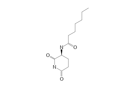 (S)-3-(HEPTANOYLAMINO)-GLUTARIMIDE