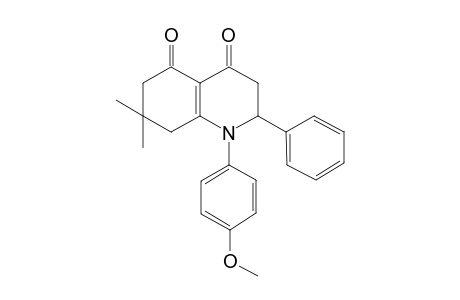 1-(4-Methoxyphenyl)-7,7-dimethyl-2-phenyl-2,3,6,8-tetrahydroquinoline-4,5-dione