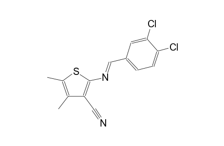 3-thiophenecarbonitrile, 2-[[(E)-(3,4-dichlorophenyl)methylidene]amino]-4,5-dimethyl-