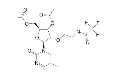 1-[3',5'-DI-O-ACETYL-2'-O-(2-TRIFLUOROACETAMIDO)-ETHYL-BETA-D-RIBOFURANOSYL]-5-METHYL-2-PYRIMIDINONE