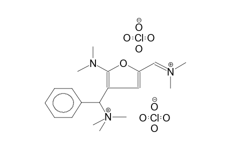 4-(1-PHENYL-1-TRIMETHYLAMMONIOMETHYL)-5-(N,N-DIMETHYLAMINO)-2-FURFURILIDENE-N,N-DIMETHYLIMINIUM BISPERCHLORATE