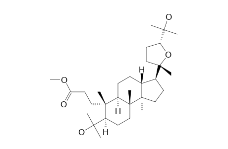 METHYLISOFOVEOLATE-B;METHYL-20S,24R-EPOXY-4,25-DIHYDROXY-3,4-SECODAMMARAN-3-OATE