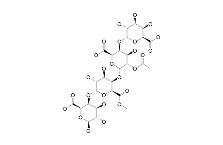 ALPHA-D-GALACTURONOPYRANOSYL-(1->4)-2-O-ACETYL-ALPHA-D-GALACTURONOPYRANOSYL-(1->4)-ALPHA-D-GALACTURONOPYRANOSYL-METHYLESTER-(1->4)-BETA-D-GA