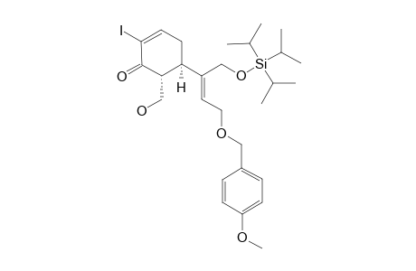 (5R,6R)-6-HYDROXYMETHYL-2-IODO-5-[(E)-3-(4-METHOXYBENZYLOXY)-1-TRIISOPROPYLSILYLOXYMETHYL-1-PROPENYL]-CYCLOHEX-2-ENONE