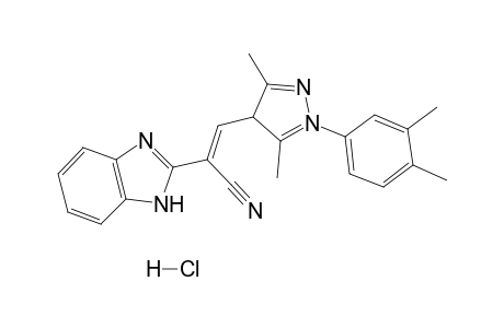 2-(1H-benzoimidazol-2-yl)-3-[1-(3,4-dimethyl-phenyl)-3,5-dimethyl-4H-pyrazol-4-yl]-acrylonitrile, hydrochloride