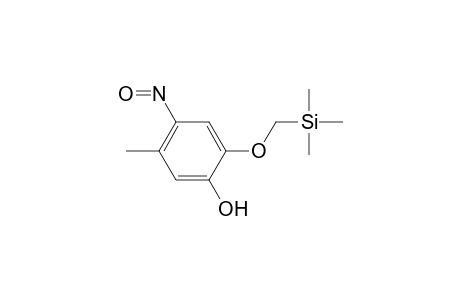 Trimethylsilyl derivative of 4-Nitroso-5-methyl-2-methoxyphenol