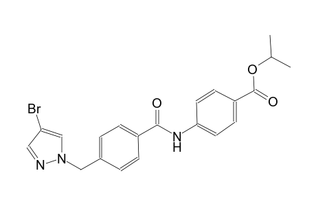 isopropyl 4-({4-[(4-bromo-1H-pyrazol-1-yl)methyl]benzoyl}amino)benzoate