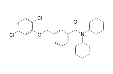 N,N-dicyclohexyl-3-[(2,5-dichlorophenoxy)methyl]benzamide