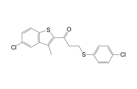 5-chloro-3-methylbenzo[b]thien-2-yl 2-[(p-chlorophenyl)thio]ethyl ketone