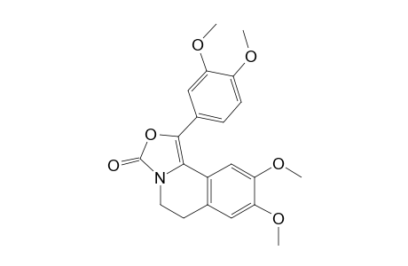 3H-Oxazolo[4,3-a]isoquinolin-3-one, 1-(3,4-dimethoxyphenyl)-5,6-dihydro-8,9-dimethoxy-