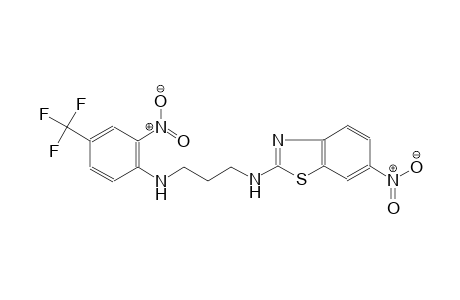 1,3-propanediamine, N~1~-(6-nitro-2-benzothiazolyl)-N~3~-[2-nitro-4-(trifluoromethyl)phenyl]-