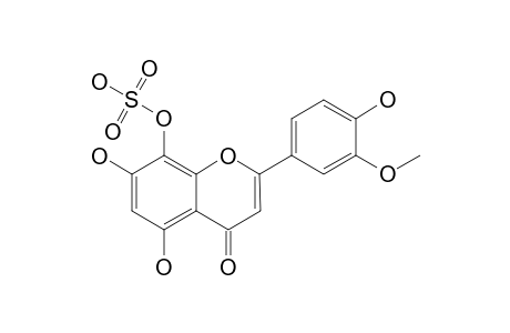 PEDROIN;3'-O-METHYL-8-O-SULPHATE-HYPOLAETIN