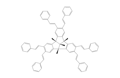 4B,8B,12B,12D-TETRAMETHYL-2,3,6,7,10,11-HEXAKIS-[(E)-2-PHENYLVINYL]-4B,8B,12B,12D-TETRAHYDRODIBENZO-[2,3:4,5]-PENTALENO-[1,6-AB]-INDENE