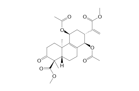 #1;REL-(1R,4A-R,5R,8R)-METHYL-7-(1-(METHOXYCARBONYL)-VINYL)-5,8-DIACETOXY-1,2,3,4A,5,6,7,8,9,10,10A-DODECAHYDRO-1,4A-DIMETHYL-2-OXOPHENANTHRENE-1-CARBOXYLATE