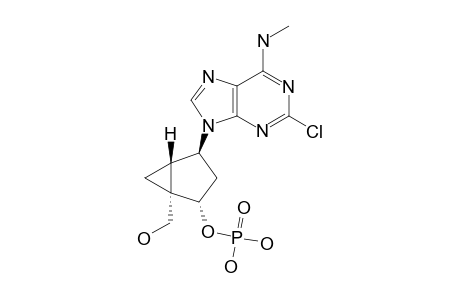 (1R,2S,4S,5S)-PHOPHORIC-ACID-MONO-[4-(2-CHLORO-6-METHYLAMINO-PURIN-9-YL)-1-HYDROXYMETHYL-BICYCLO-[3.1.0]-HEX-2-YL]-ESTER