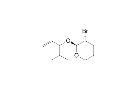 (2S,3R)-3-bromanyl-2-(4-methylpent-1-en-3-yloxy)oxane