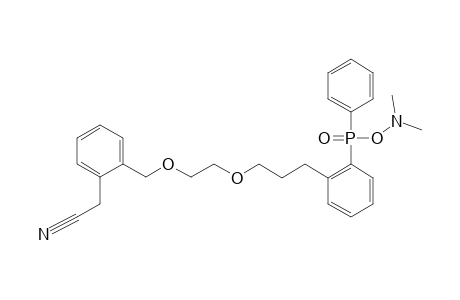 N,N-DIMETHYL-ORTHO-[(ORTHO-(3-(2'-((ORTHO'-CYANOMETHYL)-PHENYL)-METHOXY)-ETHOXYLPROPYL)-PHENYL)-PHENYLPHOSPHINYL]-HYDROXYLAMINE