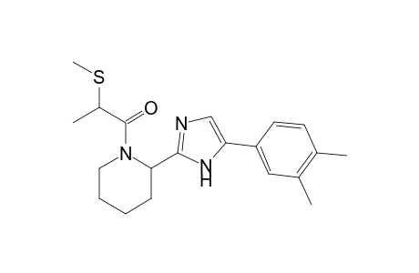 1-(2-(5-(3,4-dimethylphenyl)-1H-imidazol-2-yl)piperidin-1-yl)-2-(methylthio)propan-1-one