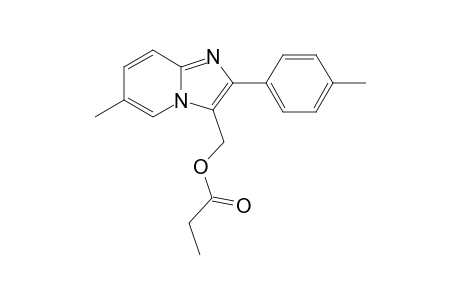 [6-methyl-2-(4-methylphenyl)imidazo[1,2-a]pyridin-3-yl]methyl propanoate