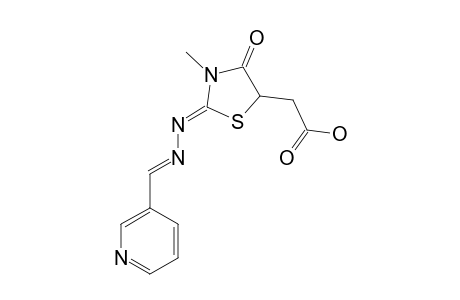 [2-(3-PYRIDYL-METHYLEN-HYDRAZONE)-3-METHYL-4-OXO-1,3-THIAZOLIDIN-5-YL]-ACETIC-ACID