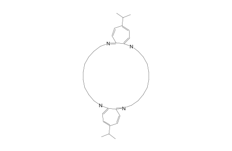 3,19-Diisopropyl-6,7,8,9,10,11,12,13,14,15,22,23,24,25,26,27,28,29,30,31-eicosahydrodicyclohepta[b,o][1,4,14,17]tetraazacyclohexacosine