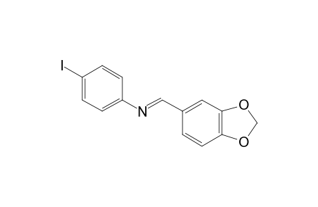 N-(3,4-METHYLENEDIOXYBENZYLIDENE)-4'-IODO-ANILINE