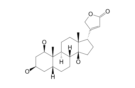 1-BETA,3-BETA,14-TRIHYDROXY-5-BETA,14-BETA,17-ALPHA-CARD-20(22)-ENOLIDE