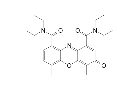 1,9-BIS-(N,N-DIETHYL-CARBAMOYL)-4,6-DIMETHYL-3H-PHENOXAZIN-3-ONE