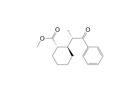 (+)-(1S,2R,1'S)-2-(1-benzoylethyl)cyclohexanecarboxylicacid-methylester