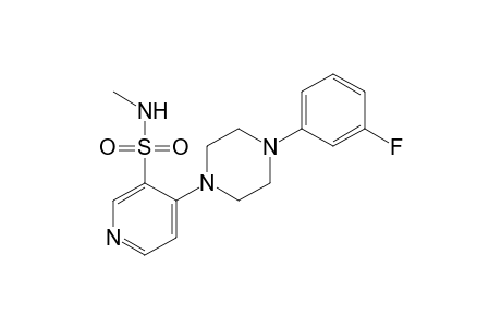 4-[4-(m-fluorophenyl)-1-piperazinyl]-N-methyl-3-pyridinesulfonamide