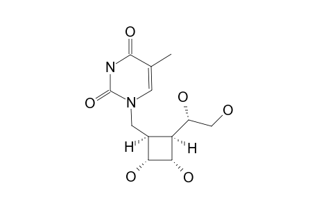 1-[[(1R,2R,3S,4S)-2,3-DIHYDROXY-4-[(1S)-1,2-DIHYDROXYETHYL]-CYCLOBUT-1-YL]-METHYL]-THYMINE