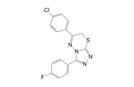 6-(4-chlorophenyl)-3-(4-fluorophenyl)-7H-[1,2,4]triazolo[3,4-b][1,3,4]thiadiazine