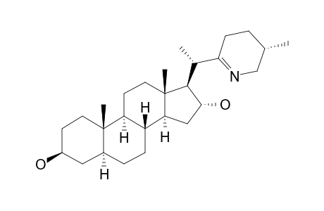 25-ISOSOLAFLORIDINE=(25S)-22,26-EPIMINO-5-ALPHA-CHOLEST-22(N)-ENE-3-BETA,16-ALPHA-DIOL