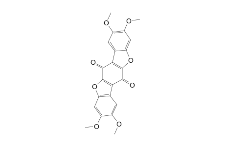 TELEPHORIC-ACID-TETRAMETHYLESTER;2,3,8,9-TETRAMETHOXYBENZO-[1,2-B;4,5-B']-BISBENZOFURAN