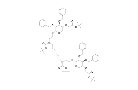 [N-(TERT.-BUTOXYCARBONYL)-2-PROPYLAMINO-ETHYL]-2,3-DI-O-BENZYL-4-O-(TERT.-BUTOXYCARBONYLMETHYL)-ALPHA-D-XYLOPYRANOSIDE