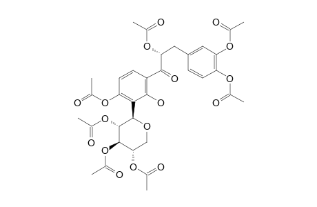 (ALPHA-R)-3'-C-BETA-D-(2'',3'',4''-TRIACETOXY)-XYLOPYRANOSYL-ALPHA,3,4,4'-TETRAACETOXY-2'-HYDROXYDIHYDROCHALCONE