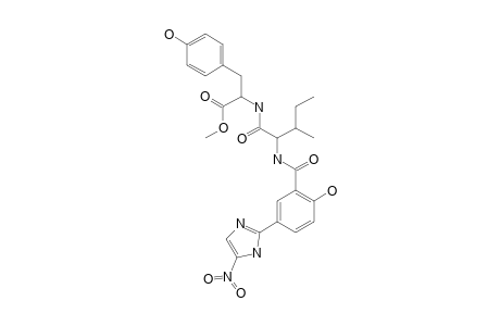 2-HYDROXY-5-(5-NITRO-1H-IMIDAZOL-2-YL)-BENZOYL-ISOLEUCYL-TYROSINE-METHYLESTER