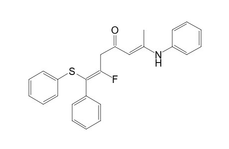 (E)-2-Fluoro-1-phenyl-6-phenylamino-1-phenylthiohept-1,5-dien-4-one