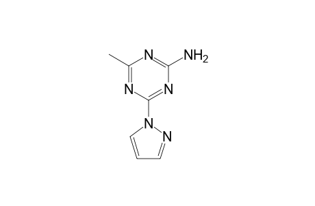 1,3,5-Triazin-2-amine, 4-methyl-6-(1H-pyrazol-1-yl)-