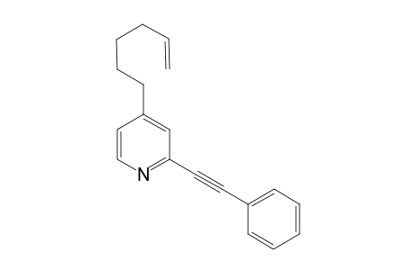 4-(hex-5-en-1-yl)-2-(phenylethynyl)pyridine