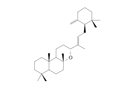 #9;(1R,2R,4AS,8AS,3'R,4'E,1''S)-(+)-1-[6'-(2'',2''-DIMETHYL-6''-METHYLENECYCLOHEXYL)-4'-METHYLHEX-4'-ENYL]-2,3'-EPOXY-2,5,5,8A-TETRAMETHYLDECAHYDRONAPHTHALEN-2-OL