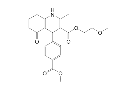 2-methoxyethyl 4-[4-(methoxycarbonyl)phenyl]-2-methyl-5-oxo-1,4,5,6,7,8-hexahydro-3-quinolinecarboxylate