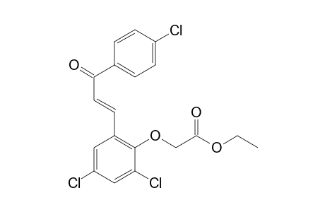 Acetic acid, 2-[2,4-dichloro-6-[3-(4-chlorophenyl)-3-oxopropenyl]phenoxy]-, ethyl ester